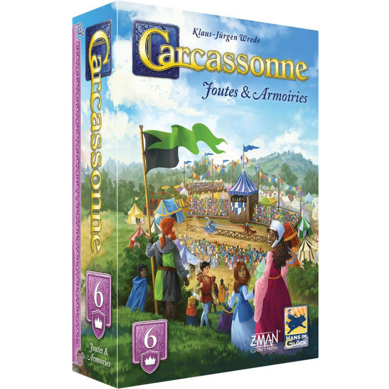 Jeux de société - Carcassonne : Joutes & Armoiries - Extension 6