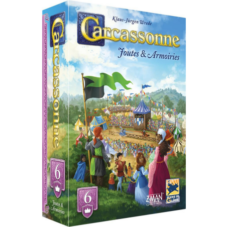 Jeux de société - Carcassonne : Joutes & Armoiries - Extension 6
