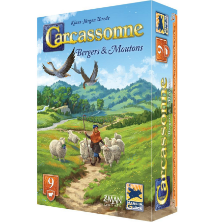 Jeux de société - Carcassonne : Bergers et Moutons - Extension 9