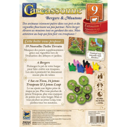 Jeux de société - Carcassonne : Bergers et Moutons - Extension 9