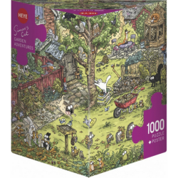 Puzzle - Boite triangulaire - Simon Tofield : Garden Adventures – 1000 Pièces