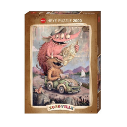 Puzzle Heye - Zozoville : Road Trippin - 2000 Pièces