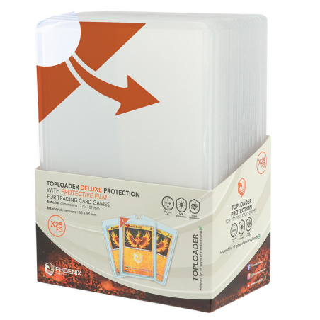 Phoenix Shield - Top Loaders Deluxe - Lot de 25