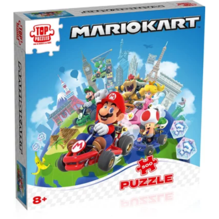 Puzzle - Mario Kart : Autour Du Monde - 500 Pièces