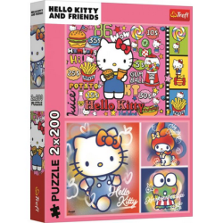 2 Puzzles en 1Trefl - Hello Kitty and Friends – 200 pièces