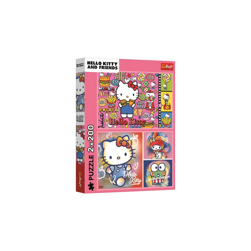 2 Puzzles en 1Trefl - Hello Kitty and Friends – 200 pièces 2 Puzzles en 1Trefl - Hello Kitty and Friends – 200 pièces