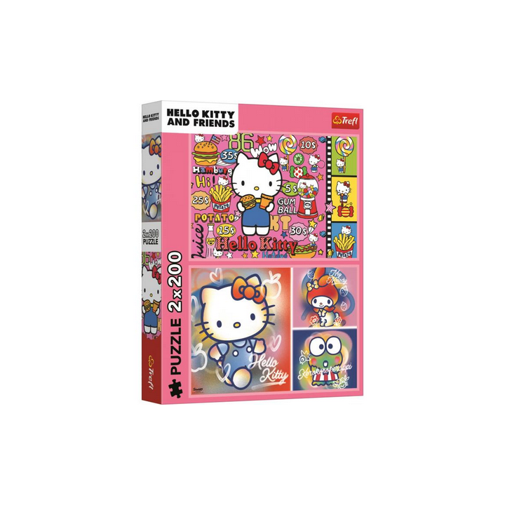 2 Puzzles en 1Trefl - Hello Kitty and Friends – 200 pièces