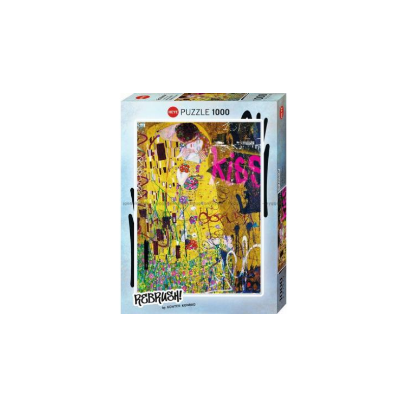 Puzzle Heye - Rebrush, Gunter Konrad : The Kiss of Lovers – 1000 Pièces Puzzle Heye - Rebrush, Gunter Konrad : The Kiss of Lovers – 1000 Pièces
