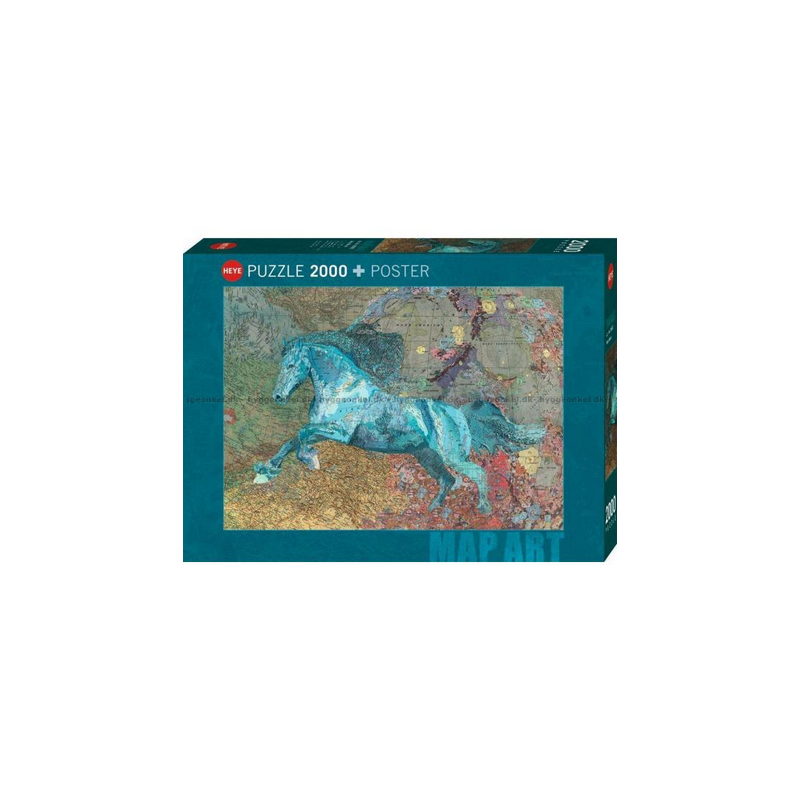 Puzzle Heye - Map Horse – 2000 Pièces Puzzle Heye - Map Horse – 2000 Pièces