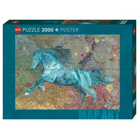 Puzzle Heye - Map Horse – 2000 Pièces