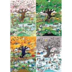 Puzzle Heye - Cartoon Classics, Blachon : 4 Seasons – 2000 Pièces