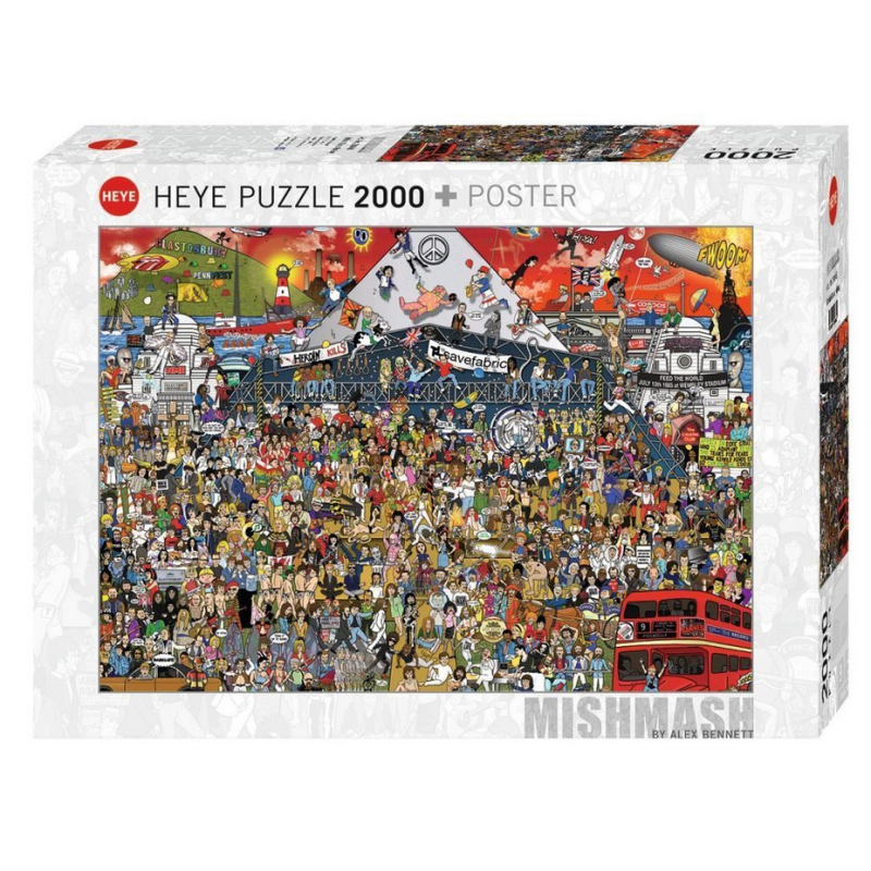 Puzzle Heye - Mishmash, Alex Bennett : British Music History – 2000 Pièces