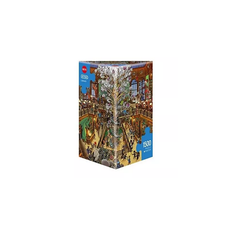 Puzzle - Boite triangulaire - Oesterle : Library – 1500 Pièces
