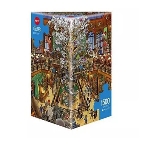 Puzzle - Boite triangulaire - Oesterle : Library – 1500 Pièces