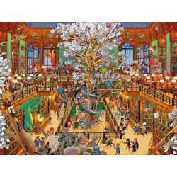 Puzzle - Boite triangulaire - Oesterle : Library – 1500 Pièces