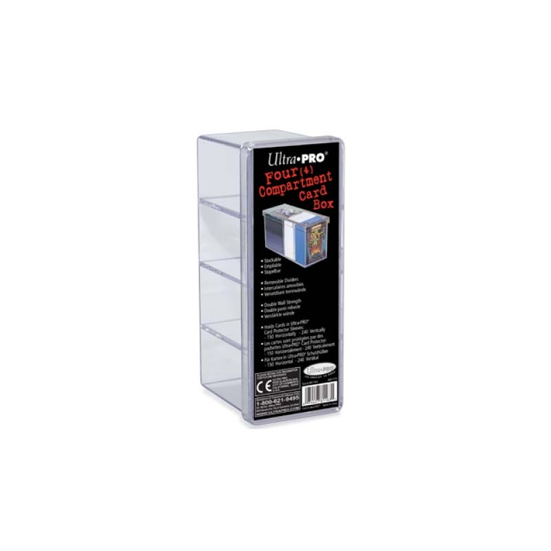 Ultra Pro - Boite de Rangement - 4 Compartiments Ultra Pro - Boite de Rangement - 4 Compartiments