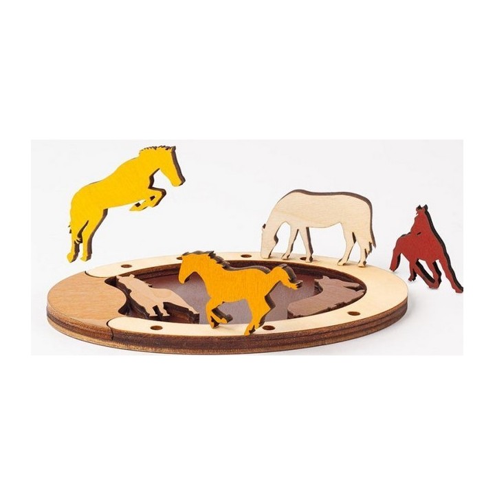 Casse Tête - Animal Arrangements - Wild Horses