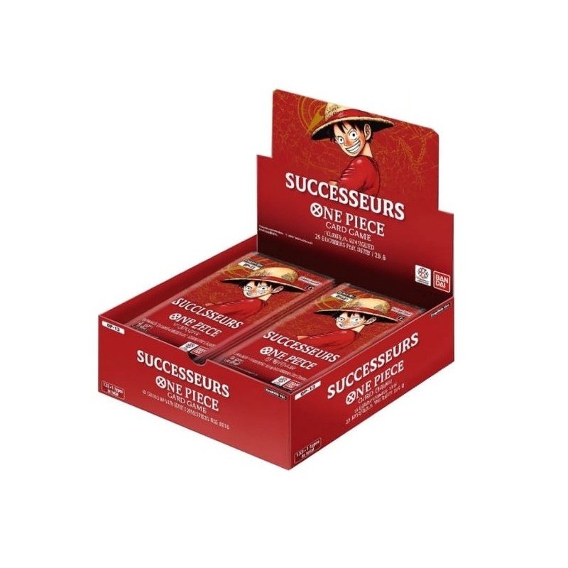 PROCHAINEMENT : One Piece TCG - Booster : Successeurs OP13 - Boite Complète PROCHAINEMENT : One Piece TCG - Booster : Successeurs OP13 - Boite Complète