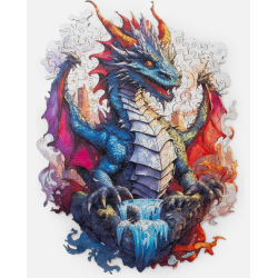 Puzzle - Wooden Jigsaw : Dragon