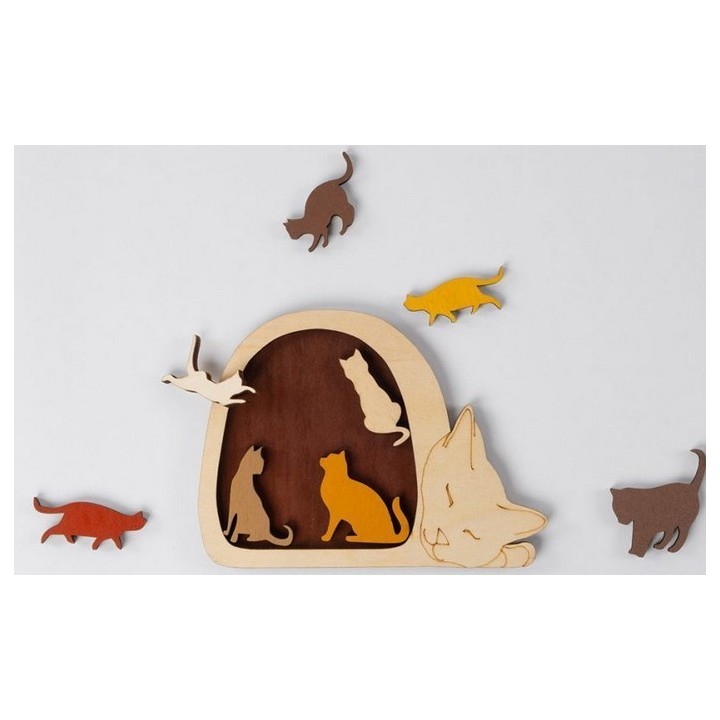 Casse Tête - Animal Arrangements Chat - Wild Horses