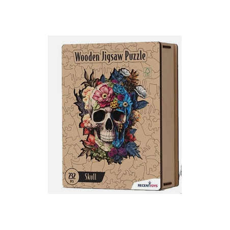 Puzzle - Wooden Jigsaw : Skull