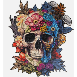 Puzzle - Wooden Jigsaw : Skull