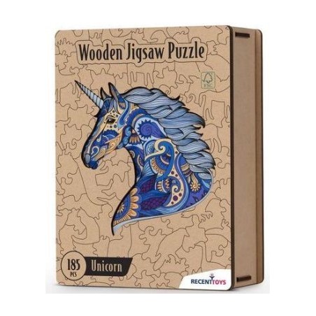 Puzzle - Wooden Jigsaw : Unicorn