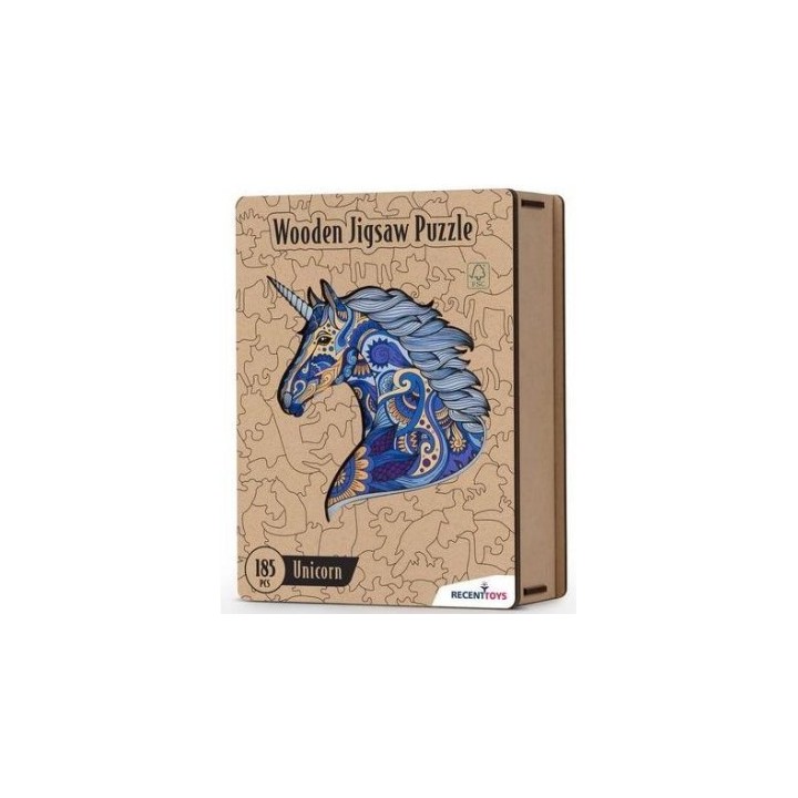 Puzzle - Wooden Jigsaw : Unicorn