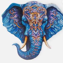 Puzzle - Wooden Jigsaw : Elephant
