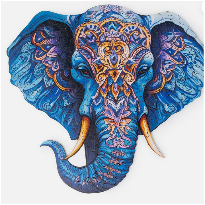 Puzzle - Wooden Jigsaw : Elephant