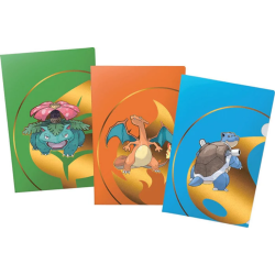 Ultra Pro - Pack de 3 Portfolios de tournoi - Pokémon : Florizarre, Dracaufeu et Tortank