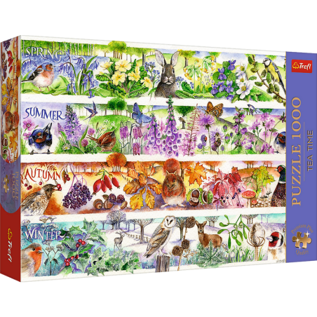 Puzzle Trefl - Tea Time : Les Quatres Saisons - 1000 Pièces
