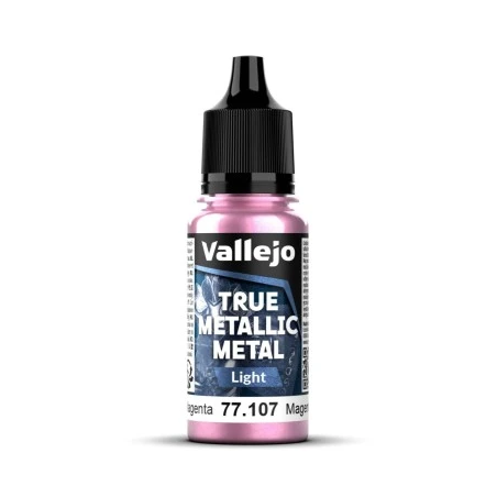 Peinture Vallejo True Metallic Metal - Light : Crimson Magenta - Magenta Carmesi