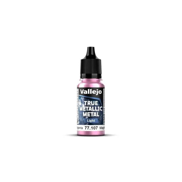 Peinture Vallejo True Metallic Metal - Light : Crimson Magenta - Magenta Carmesi