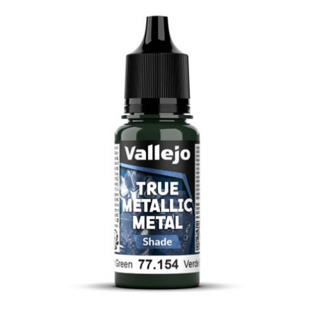 Peinture Vallejo True Metallic Metal - Shade : Dusken Green - Verde Sombrio
