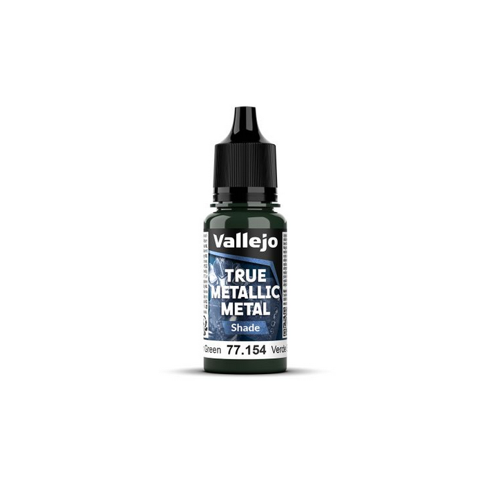 Peinture Vallejo True Metallic Metal - Shade : Dusken Green - Verde Sombrio
