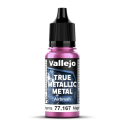 Peinture Vallejo True Metallic Metal - Airbrush : Crimson Magenta - Magenta Carmesi