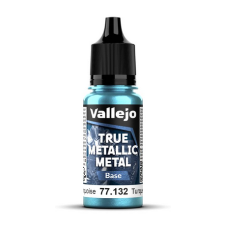 Peinture Vallejo True Metallic Metal - Base : Hydra Turquoise - Turquesa Hidra