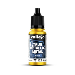 Peinture Vallejo True Metallic Metal - Base : Radiant Yellow - Amarillo Radiante
