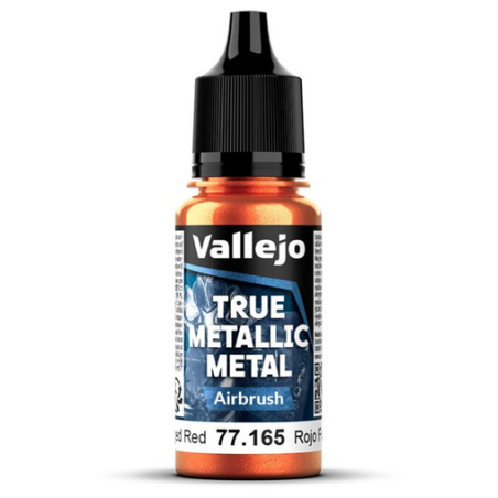 Peinture Vallejo True Metallic Metal - Airbrush : Forged Red - Rojo Forjado