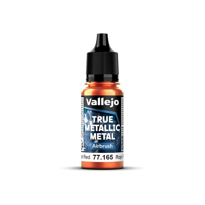 Peinture Vallejo True Metallic Metal - Airbrush : Forged Red - Rojo Forjado