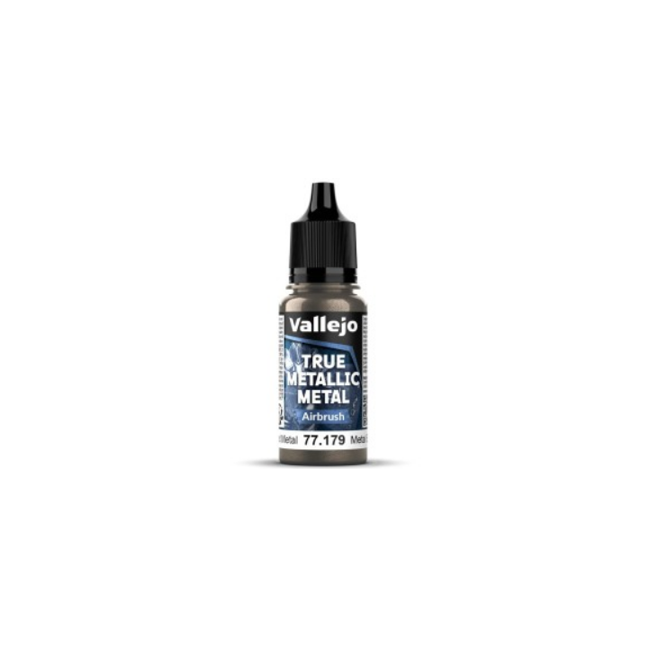 Peinture Vallejo True Metallic Metal - Airbrush : Aged Metal - Metal Envejecido