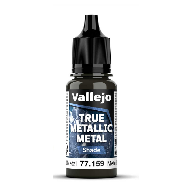 Peinture Vallejo True Metallic Metal - Shade : Aged Metal - Metal Envejecido