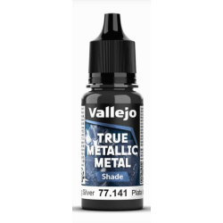 Peinture Vallejo True Metallic Metal - Shade : Sterling Silver - Plata de Ley