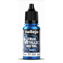 Peinture Vallejo True Metallic Metal - Base : Sapphire Blue  - Azul Zafiro