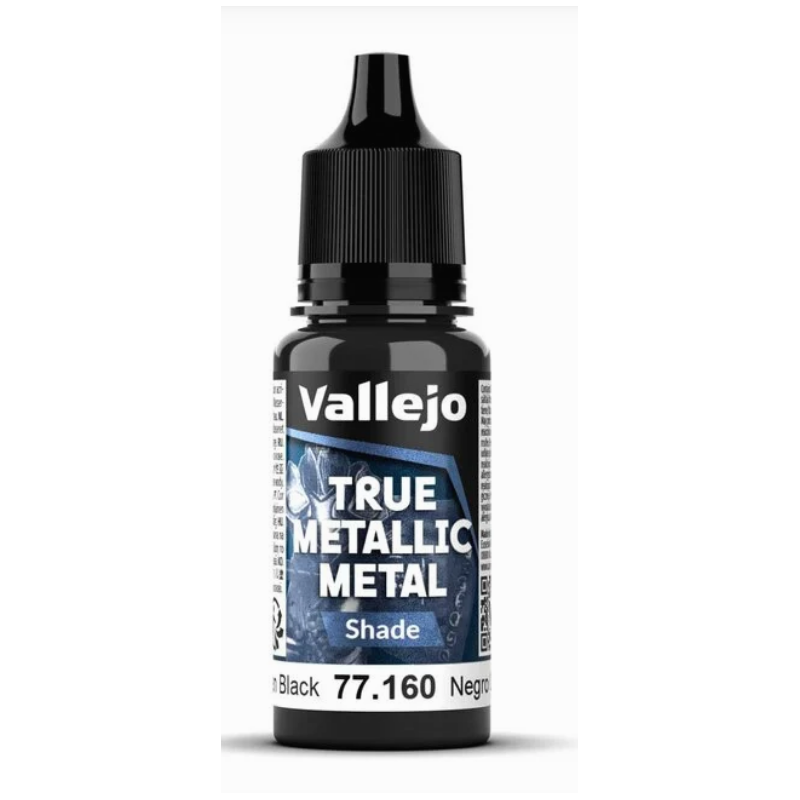 Peinture Vallejo True Metallic Metal - Shade : Obsidian Black  - Negro Obsidiana Peinture Vallejo True Metallic Metal - Shade : Obsidian Black  - Negro Obsidiana