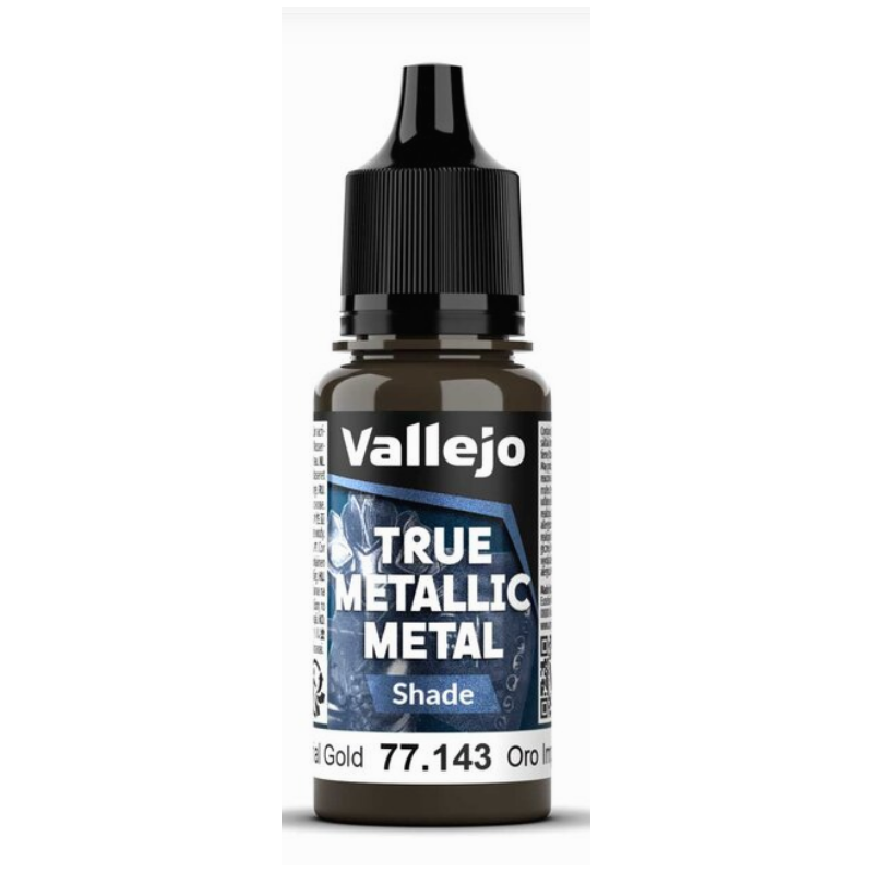 Peinture Vallejo True Metallic Metal - Shade : Imperial Gold -  Oro Imperial