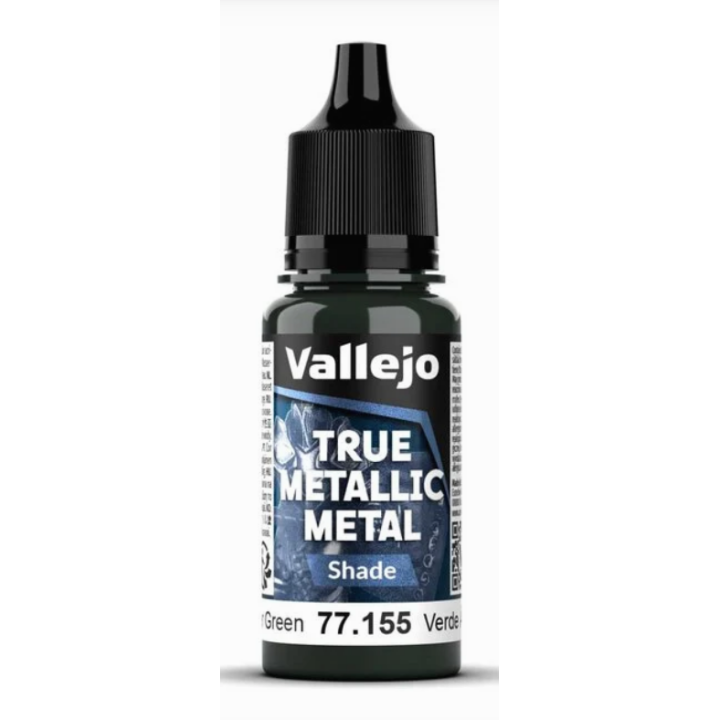 Peinture Vallejo True Metallic Metal - Shade : Amber Green - Verde Ambar