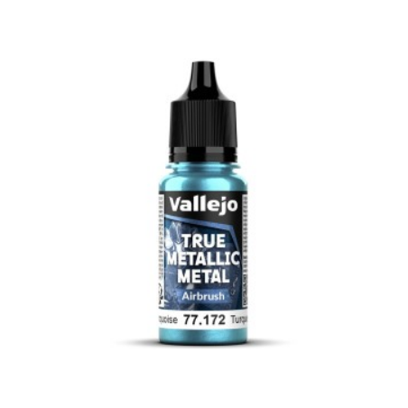 Peinture Vallejo True Metallic Metal - Airbrush : Hydra Turquoise - Turquesa Hidra
