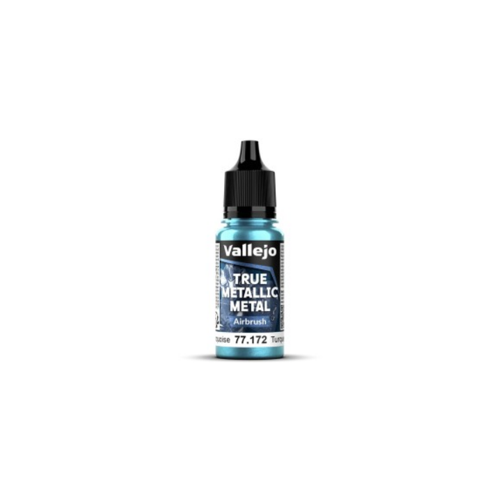 Peinture Vallejo True Metallic Metal - Airbrush : Hydra Turquoise - Turquesa Hidra
